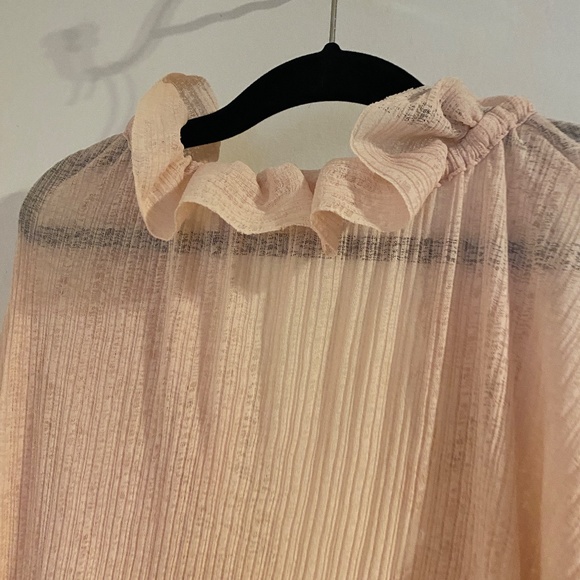 NWOT Oversized See by Chloe Light Pink Gauzy Tent Dress Size 2 - Picture 4 of 5